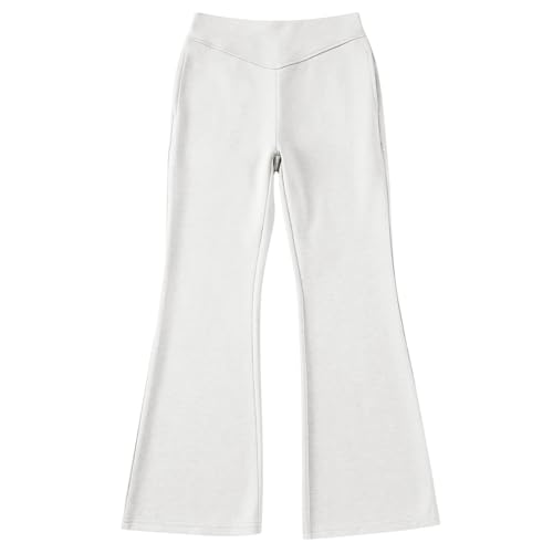 School Uniform Pants for Teen Girls Flare Pants Kids High Waisted Yoga Pant Straight Leg Trouser with Pockets3