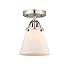 Innovations 288-1C-SN-G61 One Light Semi-Flush Mount from Nouveau 2 Collection