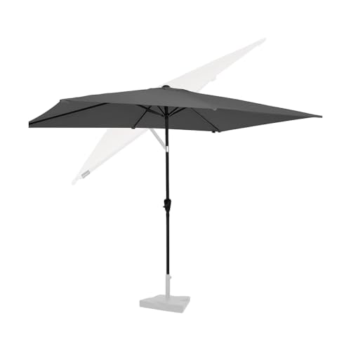 VONROC Parasol de Jardin Extérieur Rapallo 200x300cm Gris - Parasol Rectangulaire Inclinable en...