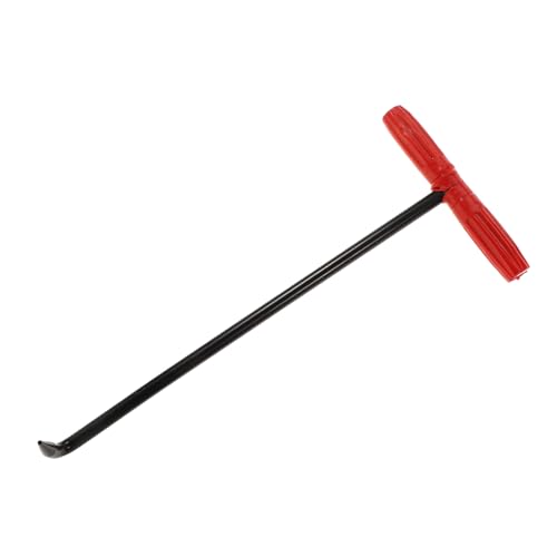 Unomor Heavy Duty T-Type Manhole Cover Lifting Hooks Metal Lifter Hook for Drain Grates Resistant Tool