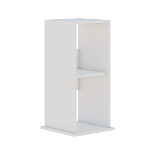 AQPET Cabinet 40 Ständer für Aquarien aus Holz mit Bücherregal, 40 x 40 x 95 cm, Weiß