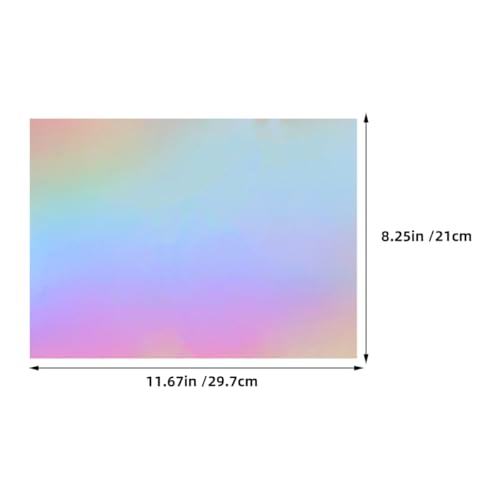 Papier cartonné métallisé A4 effet miroir holographique FOMIYES pour vos loisirs créatifs - 2