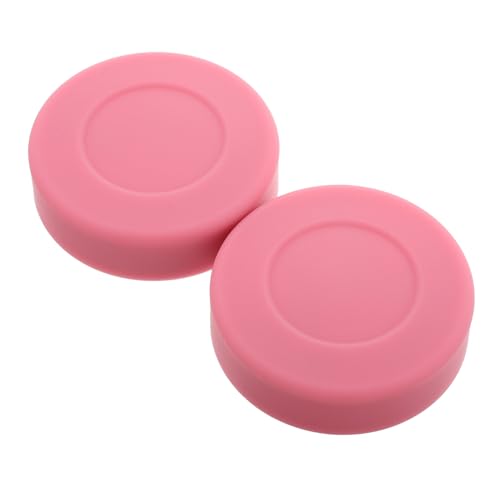 GOOHOCHY Set of 2 Sturdy PVC Hockey Pucks for Air Hockey Game Table Street Hockey Non-damaging Surface