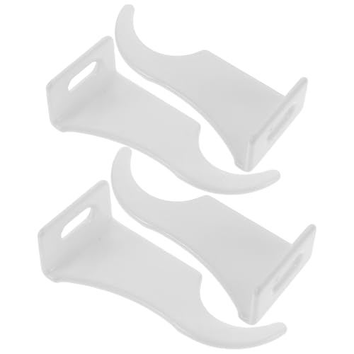 BETOOKY Lot de 4 Crochets de Fixation Renforcés pour Radiateurs Lourds en Acier Résistant à L'Humidité, Installation Rapide sans Outils, Supports Muraux...