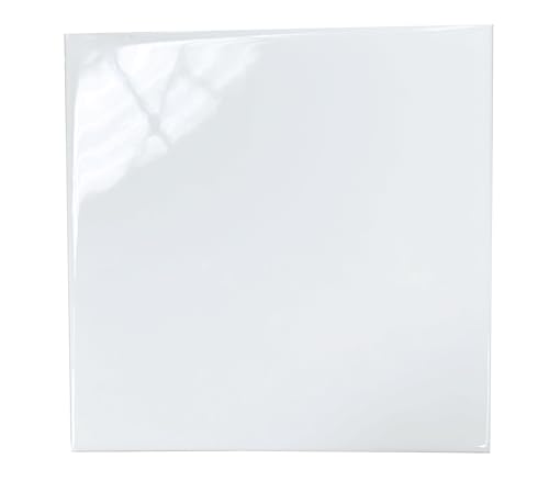 Azulejo de cerámica monocción Blanco brillo de 15x15 (BLANCO BRILLO) Precio por caja, 44 piezas, 1m2.