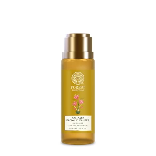 Forest Essentials Delicate Facial Cleanser Saffron and Neem 50 Milliliter