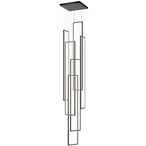 Suspension Géométrique Moderne LED pour Sublimer les Escaliers et Illuminer une Salle À Manger - 7