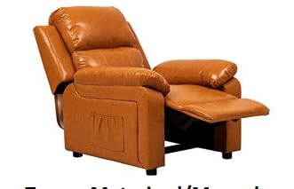 Manual Recliner | 1 Seater Sofa | Single Sofa Recliner | 1 Seater Chair Sofa | Finish Model ABPREC-09-SS