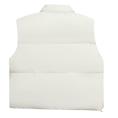 Chaleco sin mangas de invierno para mujer que protege del frío con cuello alto 3