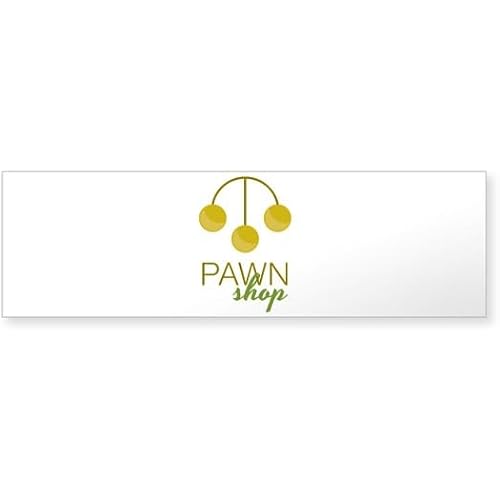CafePress Pawn Shop 10"x3" Rectangle Vinyl Bumper Sticker Car Decal