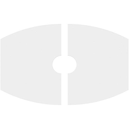 Image of Ekena Millwork CMP34X22KY2-05000 Kailey Architectural Grade PVC Contemporary, Two Piece Urethane Ceiling Medallions 34 inchW x 22 5 /8 inchH x 5 inchID x 18 1 /4 inchC x 1 inchP