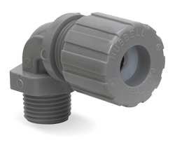 Liquid Tight Connector, 3/4in., 90 deg, YLW