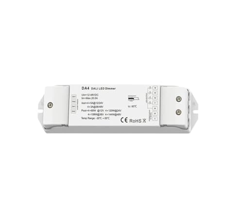 Gradateur LED DALI 1-4 Canaux DA1/DA4 - Puissance 12-48V et Push Dim