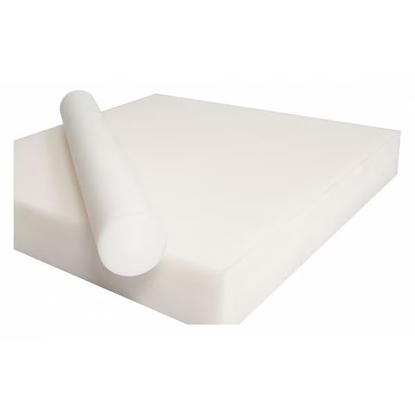 White Acetal Homopolymer Rod Stock 3 ft. L, 1