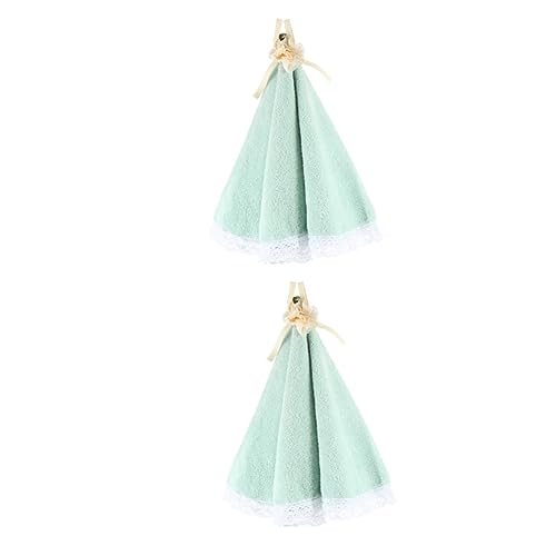 TOPBATHY 2 Piezas De Toalla De Mano Decoración De SPA Toallitas De Baño para Bebé Toallas De Microfibra para Colgar En La Cara Trapos Absorbentes Limpiando Las Manos Toalla De Secado