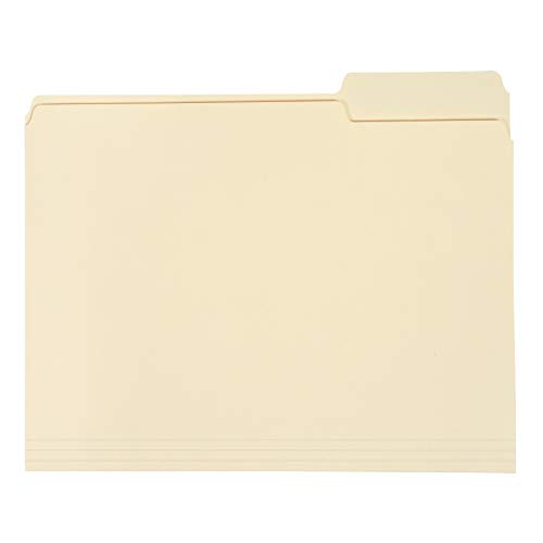 Amazon Basics Manila File Folders, 1/3 Cut Tabs, Letter Size, 200 per Box