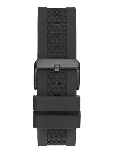 Image of Guess Silicone Analog Black Dial Men's Watch-Gw0712G1, Band Color-Black