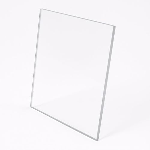 GOYAPRINT Metacrilato Transparente 5mm Plancha de Acrílico Incoloro Lámina de Plástico Duro para Uso Interior y Exterior, Ideal para Manualidades, Decoración, Bricolaje (1, 21 x 29,7 cm)