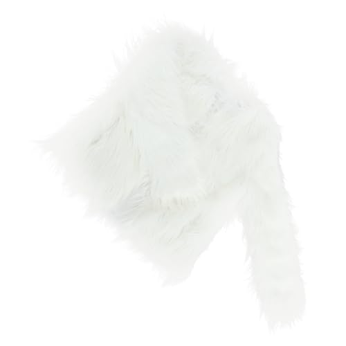 Veste extérieur festive fausse fourrure blanche manteau LED haut de gamme
