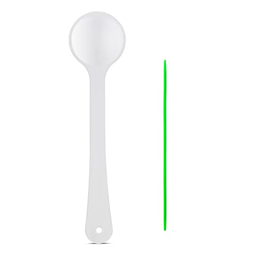 Image of Translucent White Eye Occluder for Eye Exam for Vision Check | Single Ended Paddle Style with Mini Hand Pointer Stick