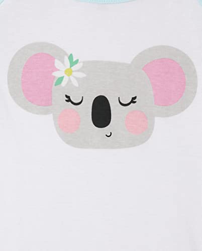 Image of The Children's Place girls Long Sleeve Top and Pants Snug Fit 100% Cotton 2 Piece Pajama Set