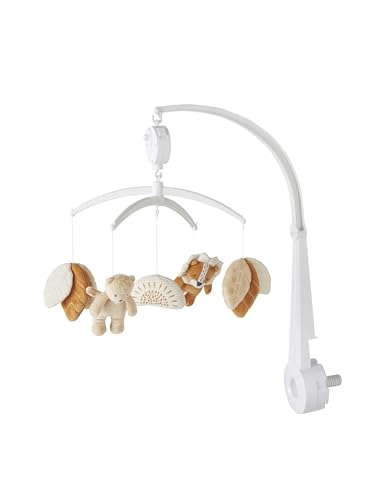 NOUKIE’S - Mobile musical - Babou & Kendi - Rotation automatique sans piles - Compatible avec berceau, lit à barreaux et parc - Idéal dès la naissance...