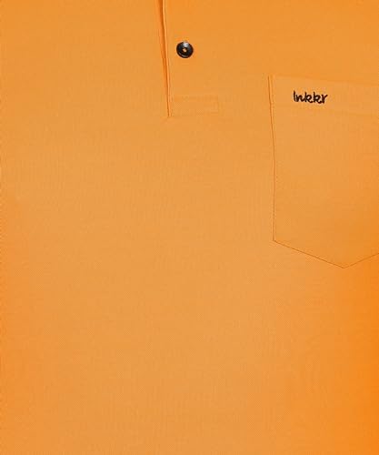 Image of INKKR Plus Size Men's Solid Polo Neck Full Sleeve T-Shirts