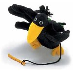 Vincent Raven with Worm Puppet 25cm