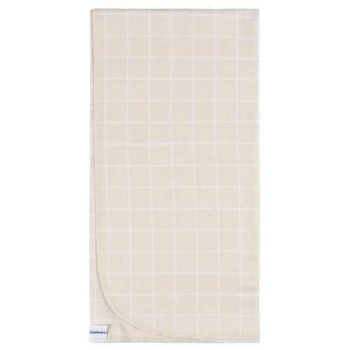 Image of Gerber Unisex Baby 100% Cotton Flannel Receiving Blankets 30x30 Inches (Pack of 4), Retro Floral, One Size