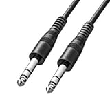 6.3mmステレオ標準プラグ(オスーオス)ケーブル (10m) MM-SPKB1-10