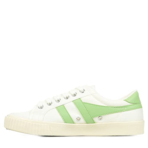 Image of Gola Women's Tennis - Mark Cox Off-White /Patina Green 6 Medium