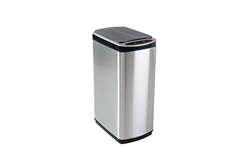 Addis 30 Litre Slim Butterfly Touch Free Sensor Waste dustbin bin, Stainless Steel