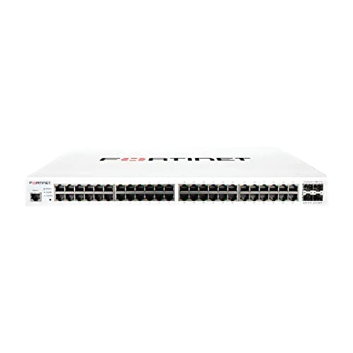 Fortinet Fortiswitch Fs-148E-Poe Ethernet Switch - 48 Ports - Manageable - 2 Layer Supported - Modular - 4 Sfp Slots - Optical Fiber, Twisted Pair - 1U High - Rack-Mountable #TOP12
