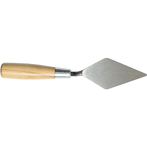 MARSHALLTOWN Archaeology Pointing Trowel, 4 x 2 Inch, Wood Handle, Leather Holster, London Style, Made in the USA, ATH114S