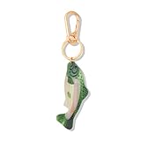 Multifunctional Acetate Fish Bag Clasp & Keychain Charm - Gold Tone Ring with Lobster Clasp, Fashion Accessory for Purse Keys DIY Decoration