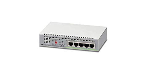 Allied Telesis AT-GS910/5-50 Switch Layer 2 Gigabit Unmanaged - 5 x 10/100/1000T - Internal PSU - DIP Switch configurable