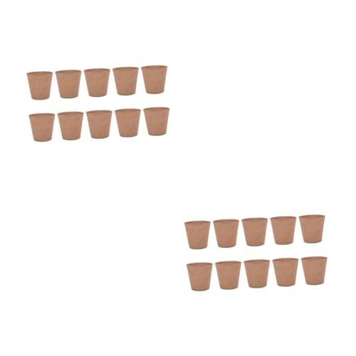 TOYANDONA 2 Series Copa De Vivero Planta Taza De Pulpa Suministros De Jardín Maceta De Vivero De Jardinería Taza De Cultivo Ollas De Pulpa 25 Piezas*2