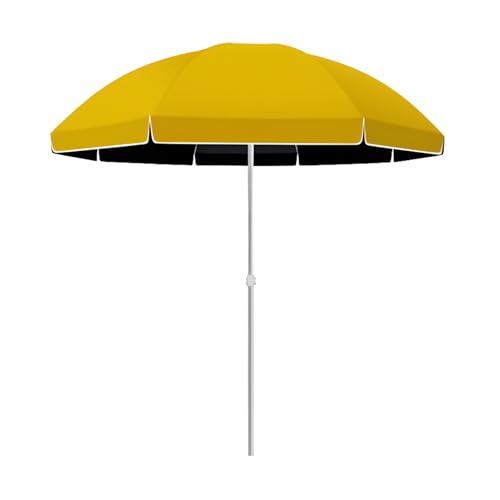 Parasol de Jardín Regulable de 2.7m Bohemio Amarillo Anti-UV Impermeable