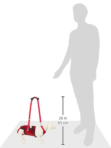 Amazon | 歩行補助ハーネスLaLaWalk 小型犬ダックス兼用 赤チェック