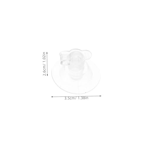 Sosoport 20 StüCk Aufblasbare Ventile Transparent FüR Schwimmringe Kissen Und Spielzeug LuftbettzubehöR Mit Dichter Abdichtung Vielseitige PVC AufblasdüSen FüR AußEn Und Innen