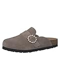 brown leather clogs womens Absatztyp: kein Absatz Tamaris Damen Pantolette 1-1-27600-30 342 normal
