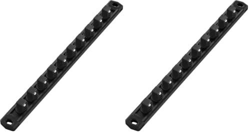 Image of WORKPRO Magnetic Socket Organizer, Heavy Duty 1 /2-Inch Drive Socket Rail (Pack of 2)