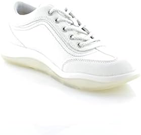 Vionic Women's Momentum Nyla Comfortable Leather Fashion Shoes- Supportive Walking Sneakers That Include Three-Zone Comfort with Orthotic Insole Arch Support Marshmallow Leather 11 Medium | Image 6