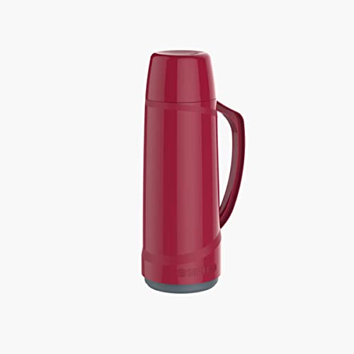 Garrafa Térmica Cristal 1L, Soprano, 0160, Vermelho, Médio