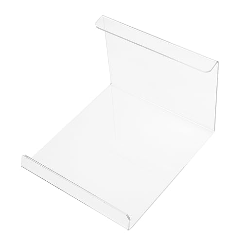 BESTYASH 1Pc Frying Pot Showcase Acrylic Induction Cooker Holder Transparent Display Rack for Frying Pans Simple Design Kitchen Organizer for Cookware and Pots