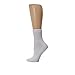 PEDS Women's Diabetic Quarter Socks with Non-Binding Top and Cushion 4 Pairs