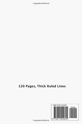 Low Vision Notebook, Thick Ruled Lines: Bold Lined Paper Pad Journal, 6" x 9" - Image 2