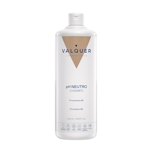 VALQUER Champú Revitalizante pH Neutro | Fortalece, Hidrata, Repara y Aporta Brillo al Cabello Dañado | Con Ingredientes Naturales y Vitamina B5 para Todo Tipo de Pelo | 1 L