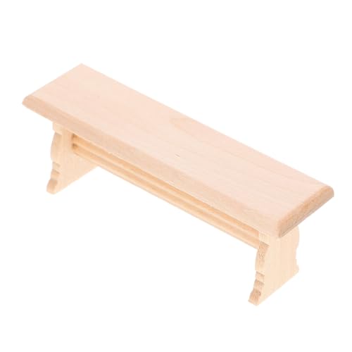 ifundom ミニチュアベンチ 木製 家具 モデル 小さな家用装飾 ベッドルーム