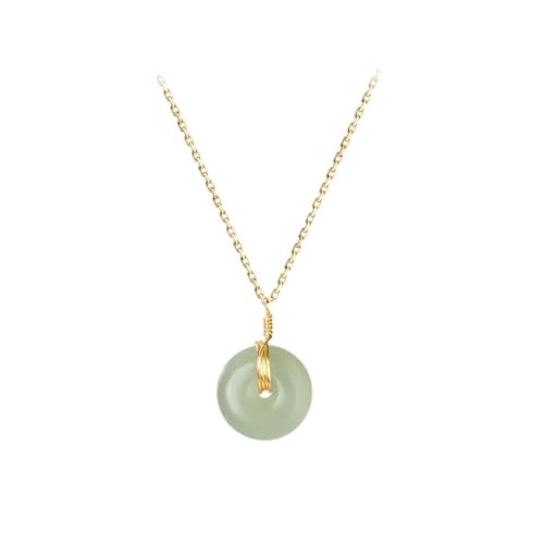 Collier de pierres précieuses topaze et jade un cadeau unique pour femme